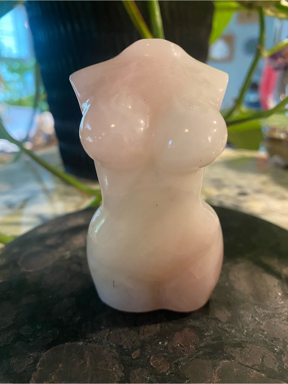 Rose Quartz Goddess Sculpture